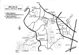 勝賀山登山口地図