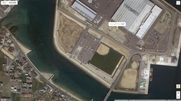 2021年春のドリームアイランド多目的広場の衛星画像
