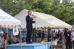 来賓祝辞(ホームページ委員会撮影) 来賓祝辞