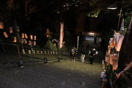 讃岐提灯点灯(ホームページ委員会撮影) 讃岐提灯点灯