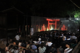 白峯祭プロジェクションマッピング(ホームページ委員会撮影) 白峯祭プロジェクションマッピング