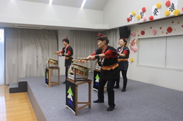 讃修流締太鼓(ホームページ委員会撮影) 讃修流締太鼓