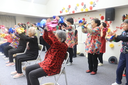 ニコニコハッスルセミナー&脳と体の元気アップ体操(ホームページ委員会撮影) ニコニコハッスルセミナー&脳と体の元気アップ体操