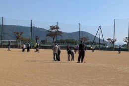 グランドゴルフ(香西体育協会撮影) グランドゴルフ