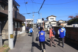 万徳寺横を通り 万徳寺横を通り